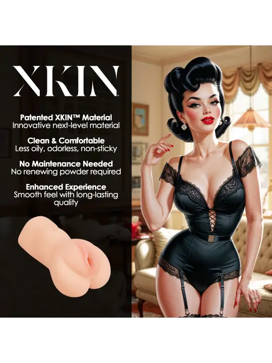 PINUP DOLLS - NAUGHTY HOUSEWIFE MRS CUMMINGS - TPE MEDIUM MASTURBATOR - 202G - FLESH
