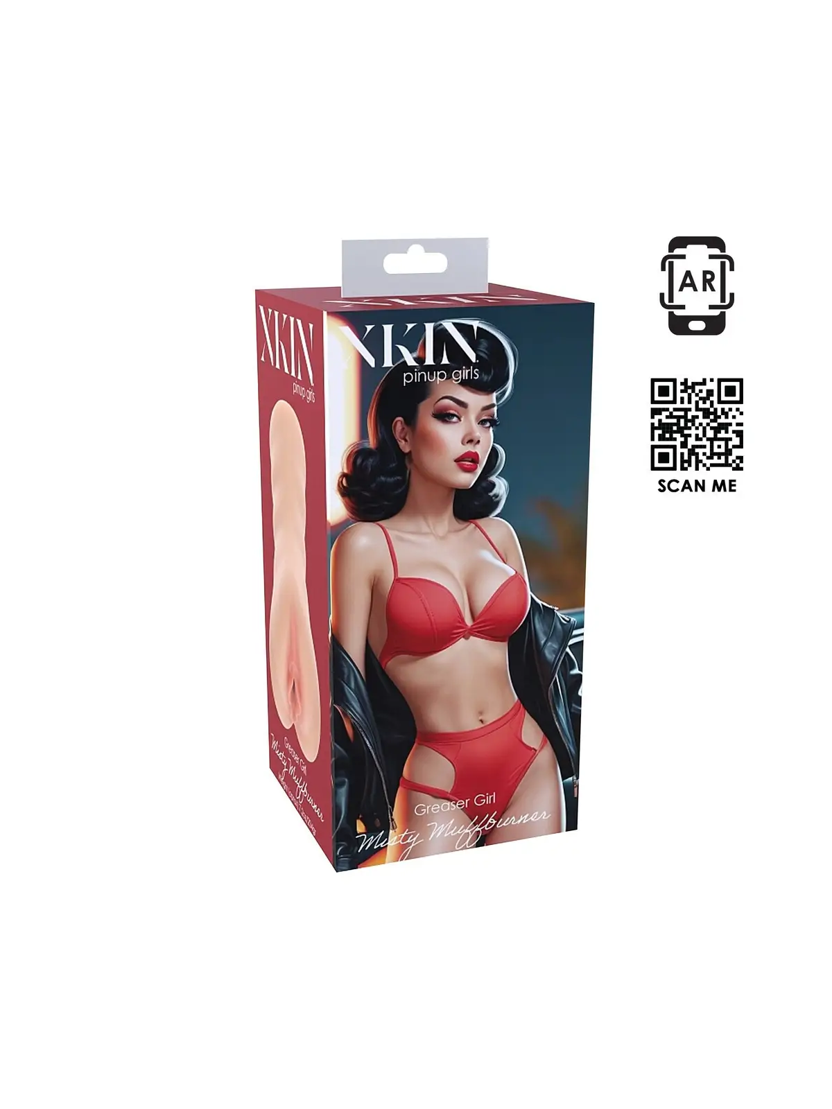 PINUP DOLLS - GREASER GIRL MISTY MUFFBURNER - TPE MEDIUM MASTURBATOR - 204G - FLESH