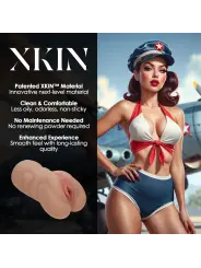 PINUP DOLLS - AIRFORCE BRAT BONNIE BOMBSHELL - TPE LARGE MASTURBATOR - 355G - TAN