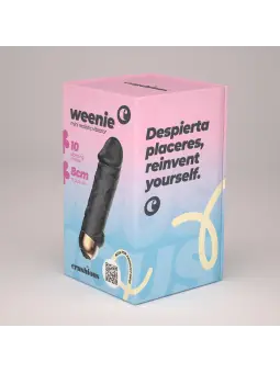 MINI VIBRADOR BALA REALISTA WEENIE PRETO CRUSHIOUS