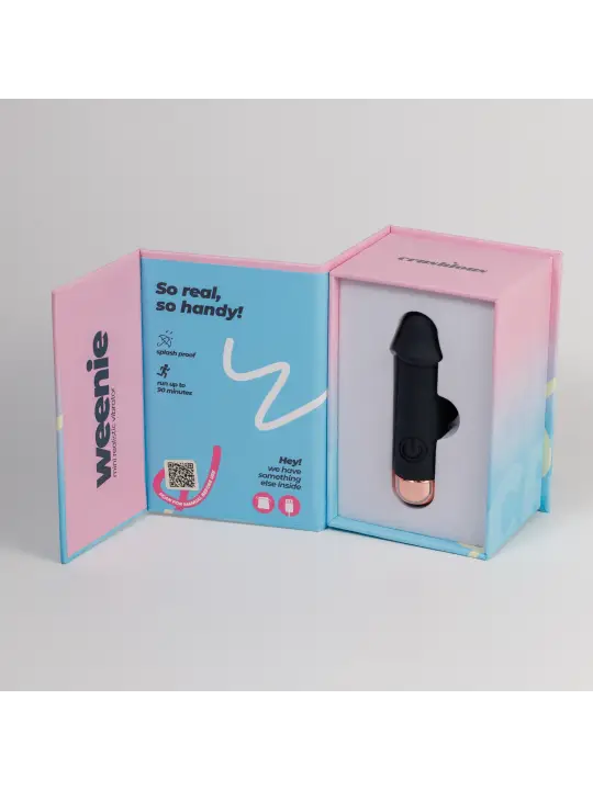 MINI VIBRADOR BALA REALISTA WEENIE PRETO CRUSHIOUS