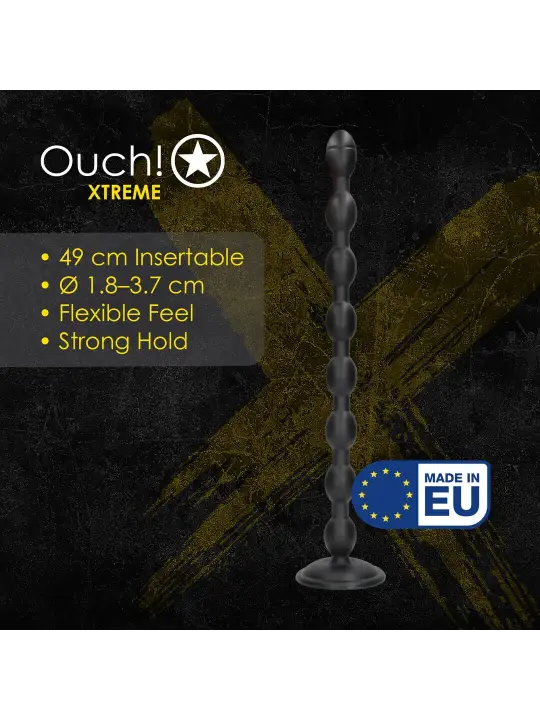 PLUG ANAL CHAIN REACTION 49 CM PRETO OUCH!