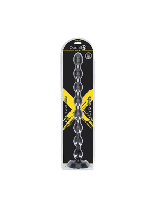 PLUG ANAL CHAIN REACTION 49 CM PRETO OUCH!