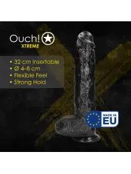 DILDO REALISTIC GIANT 32 CM PRETO OUCH!