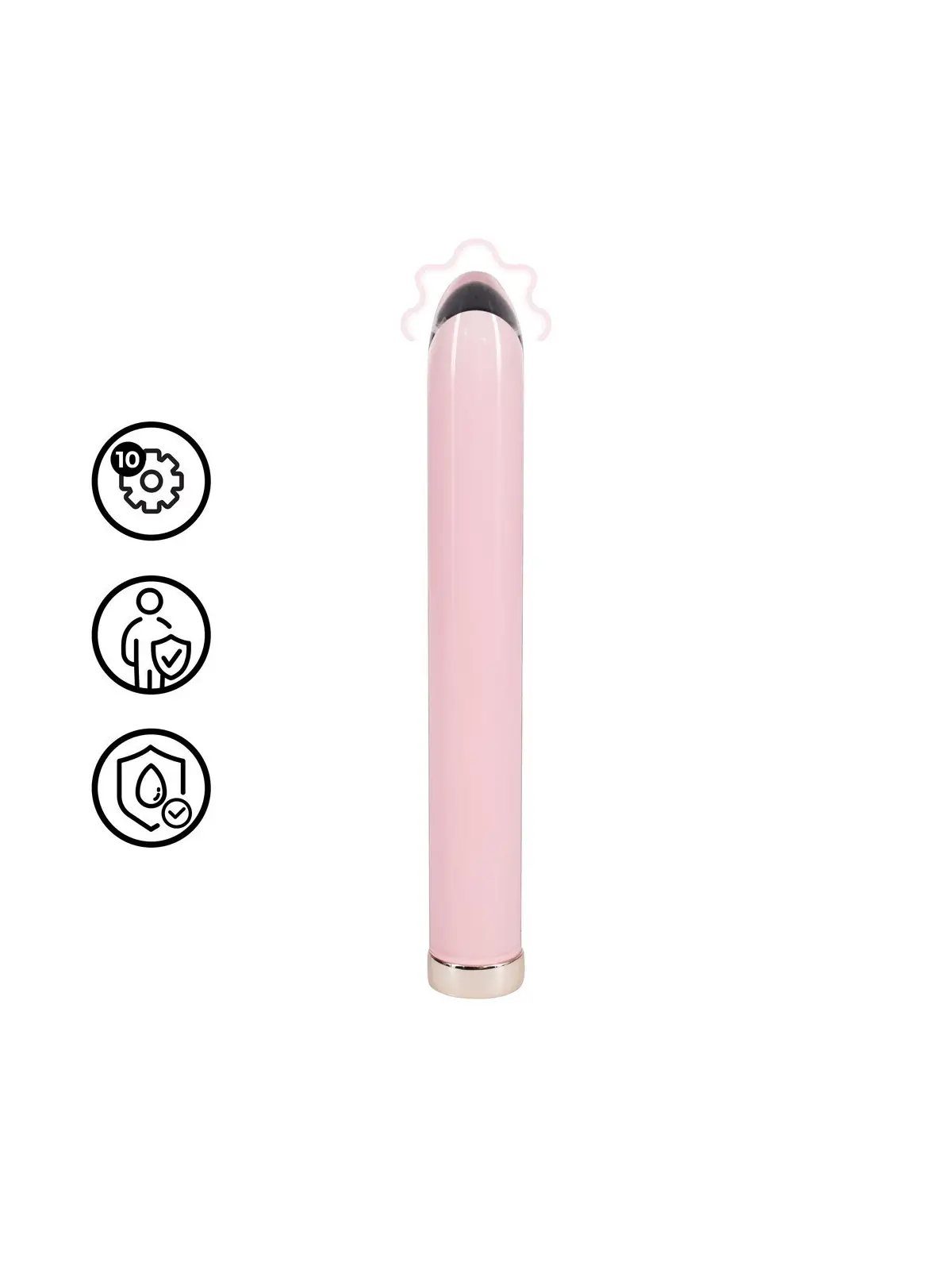 VIBRADOR GLASS ROSA LOVELINE 