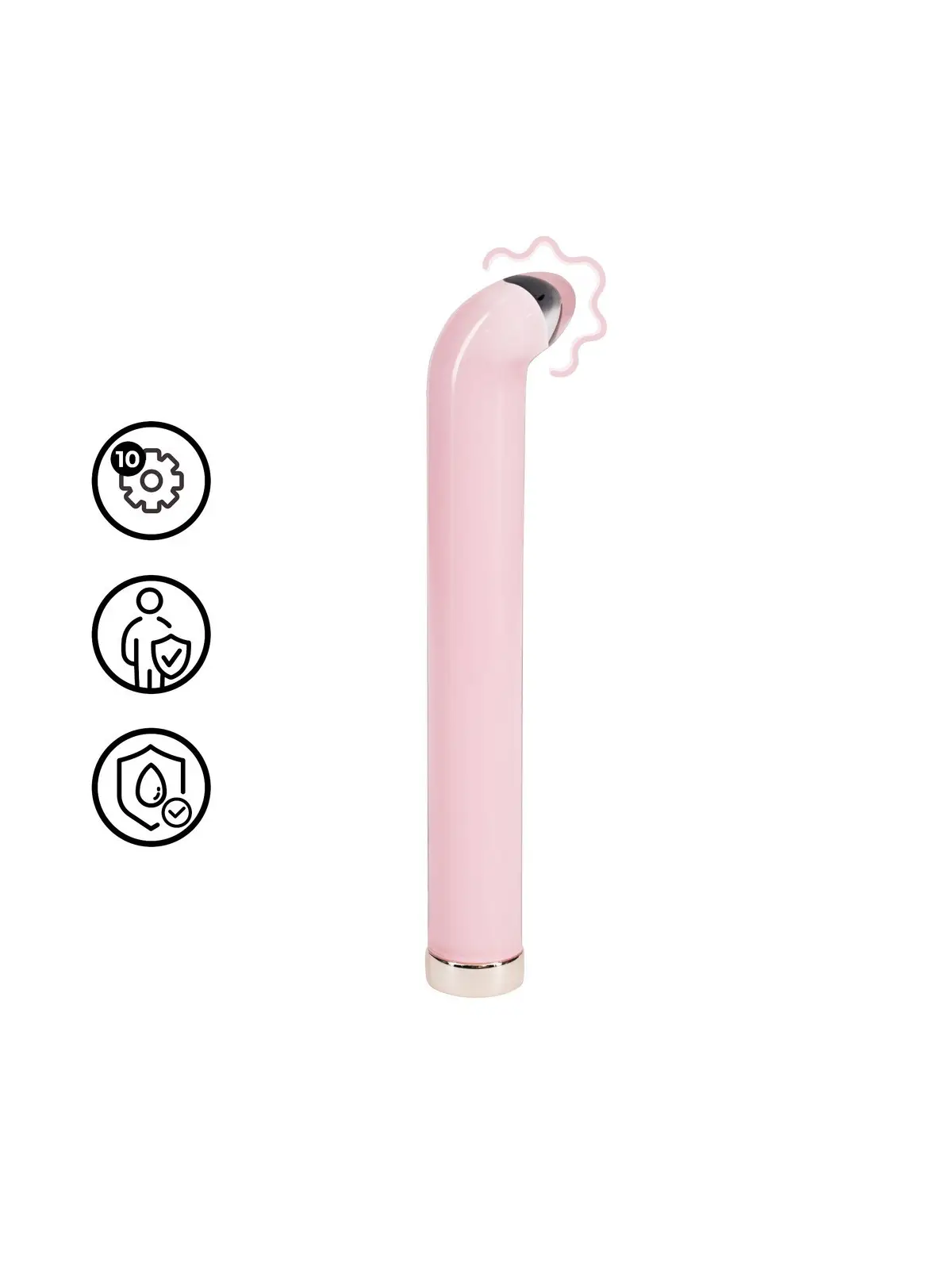 VIBRADOR GLASS G-SPOT ROSA LOVELINE
