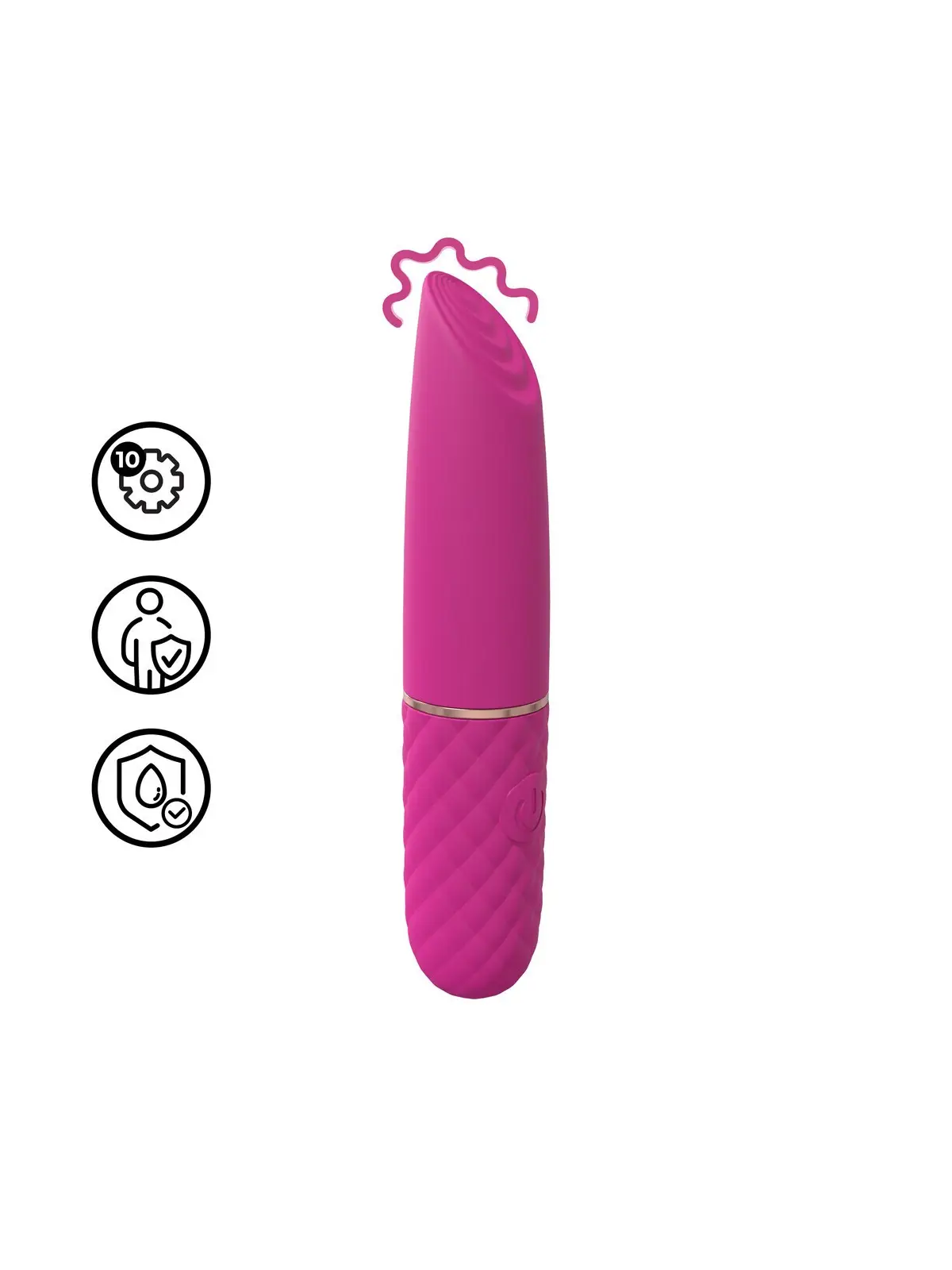 MINI VIBRADOR LIPSTICK ROSA LOVELINE
