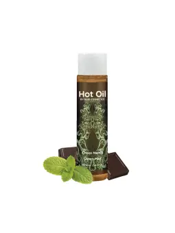 ÓLEO DE MASSAGEM COM EFEITO CALOR CHOCO MENTA HOT OIL NUEI 100ML
