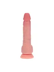 VIBRADOR DUAL DENSITY SILICONE REALISTIC THRUSTING 7 /17.8 CM FLESH REALROCK
