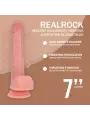 VIBRADOR DUAL DENSITY SILICONE REALISTIC THRUSTING 7 /17.8 CM FLESH REALROCK