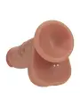 VIBRADOR DUAL DENSITY SILICONE REALISTIC THRUSTING 7 /17.8 CM TAN REALROCK