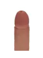 VIBRADOR REALÍSTICO DUAL DENSITY SILICONE CURVED 8 /20.3 CM TAN REALROCK