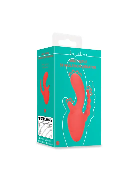 MINI VIBRADOR TRIPLO SCARLET KISS LOVELINE