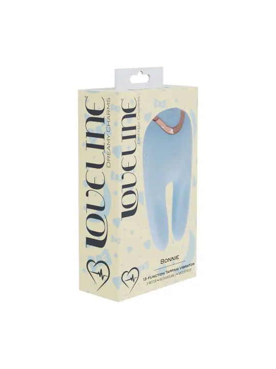 ESTIMULADOR BONNIE DOUBLE-ENDED TAPPING AZUL LOVELINE 