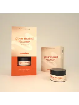 VELA DE MASSAGEM GOURMAND COM FEROMONAS E AROMA A CHOCOLATE 20ML CRUSHIOUS