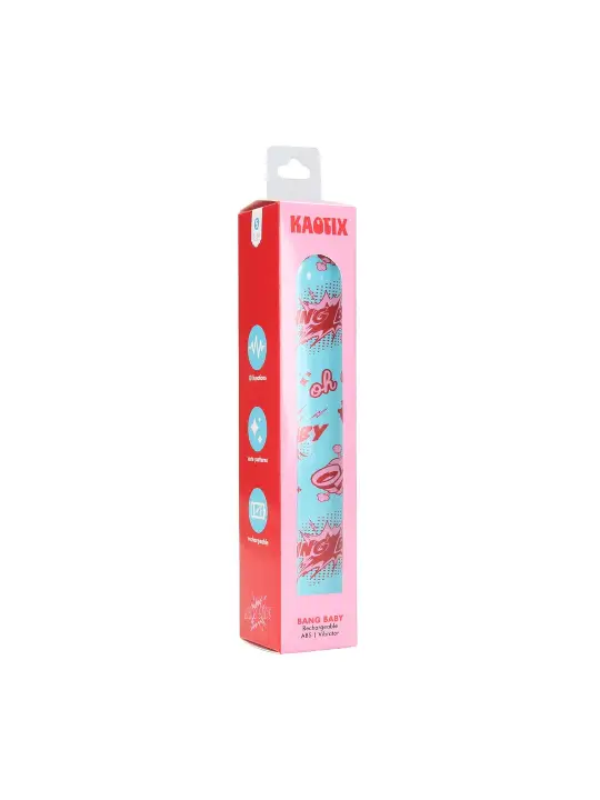 VIBRADOR RECARREGÁVEL KAOTIX BANG BABY AZUL S-LINE 