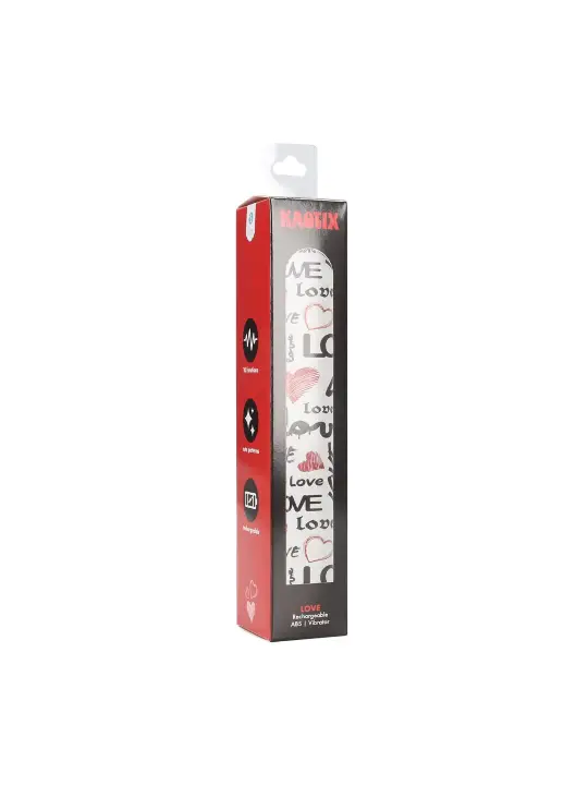 VIBRADOR RECARREGÁVEL KAOTIX LOVE BRANCO S-LINE