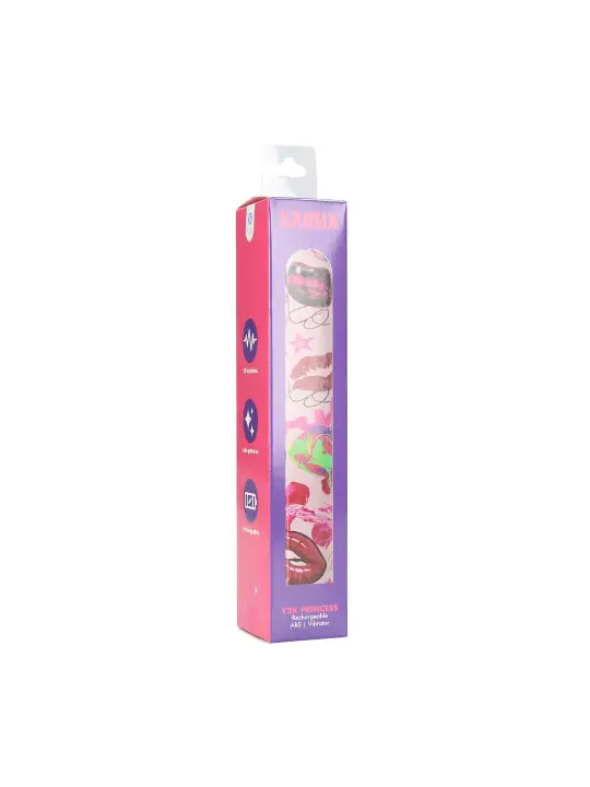 VIBRADOR RECARREGÁVEL KAOTIX Y2K PRINCESS POWDER PINK S-LINE
