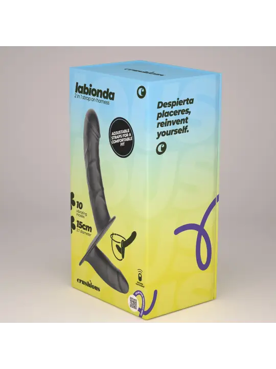 LABIONDA STRAP ON DUPLO COM COMANDO CRUSHIOUS