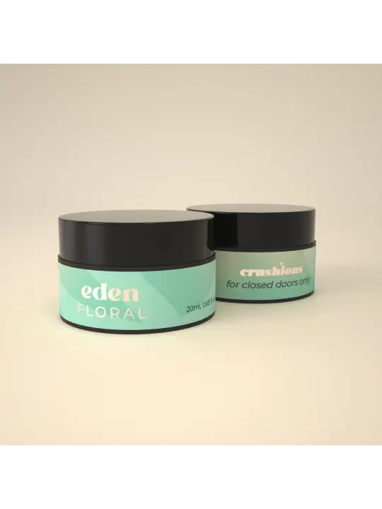 VELA DE MASSAGEM EDEN COM FEROMONAS E AROMA FLORAL 20ML CRUSHIOUS