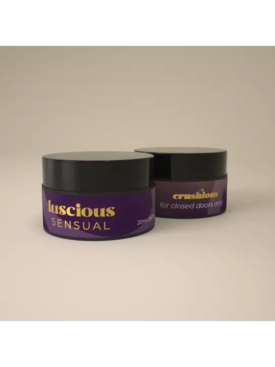 VELA DE MASSAGEM LUSCIOUS COM FEROMONAS E AROMA SENSUAL 20ML CRUSHIOUS