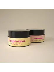 VELA DE MASSAGEM TEMPTATION COM FEROMONAS E AROMA DE CARAMELO 20ML CRUSHIOUS