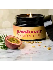 VELA DE MASSAGEM PASSIONATE COM FEROMONAS E AROMA A MARACUJÁ 20ML CRUSHIOUS