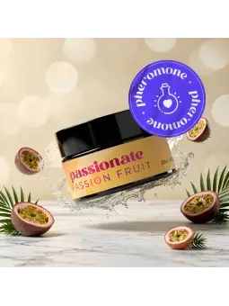 VELA DE MASSAGEM PASSIONATE COM FEROMONAS E AROMA A MARACUJÁ 20ML CRUSHIOUS