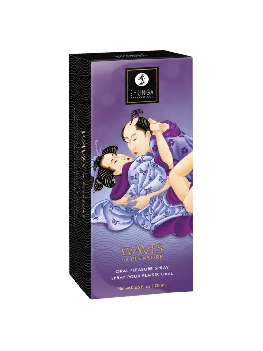 SPRAY PARA SEXO ORAL COM AROMA DE FRUTOS EXÓTICOS WAVES OF PLEASURE SHUNGA