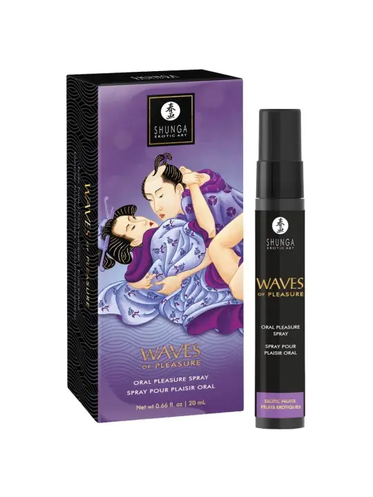 SPRAY PARA SEXO ORAL COM AROMA DE FRUTOS EXÓTICOS WAVES OF PLEASURE SHUNGA
