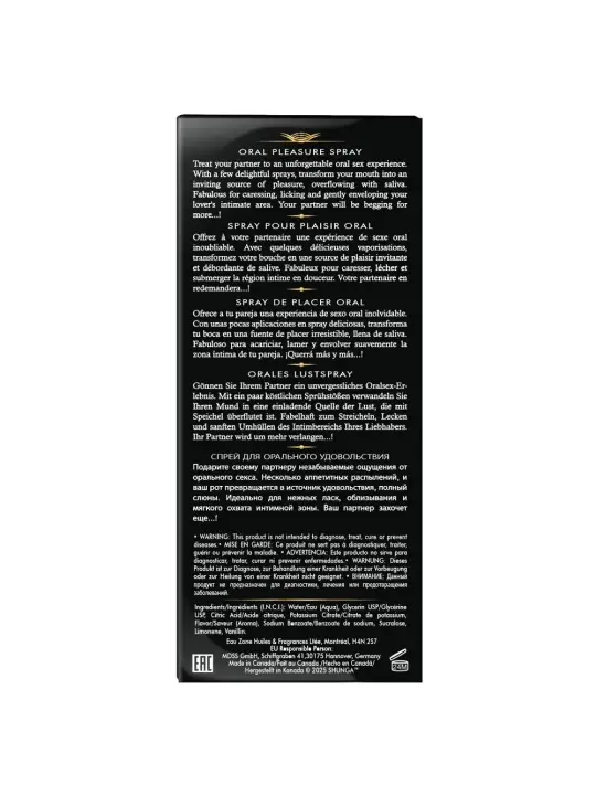 SPRAY PARA SEXO ORAL COM AROMA A MELÂNCIA WAVES OF PLEASURE SHUNGA