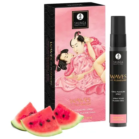 SPRAY PARA SEXO ORAL COM AROMA A MELÂNCIA WAVES OF PLEASURE SHUNGA