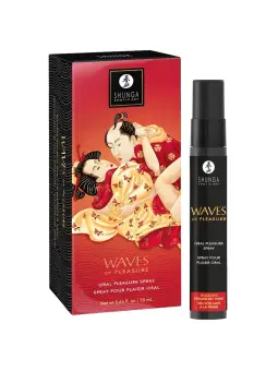 SPRAY PARA SEXO ORAL COM AROMA CHAMPANHE/MORANGO WAVES OF PLEASURE SHUNGA