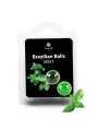 BOLAS LUBRIFICANTES BEIJÁVEIS BRAZILIAN BALLS SABOR A MENTA 2 x 4GR