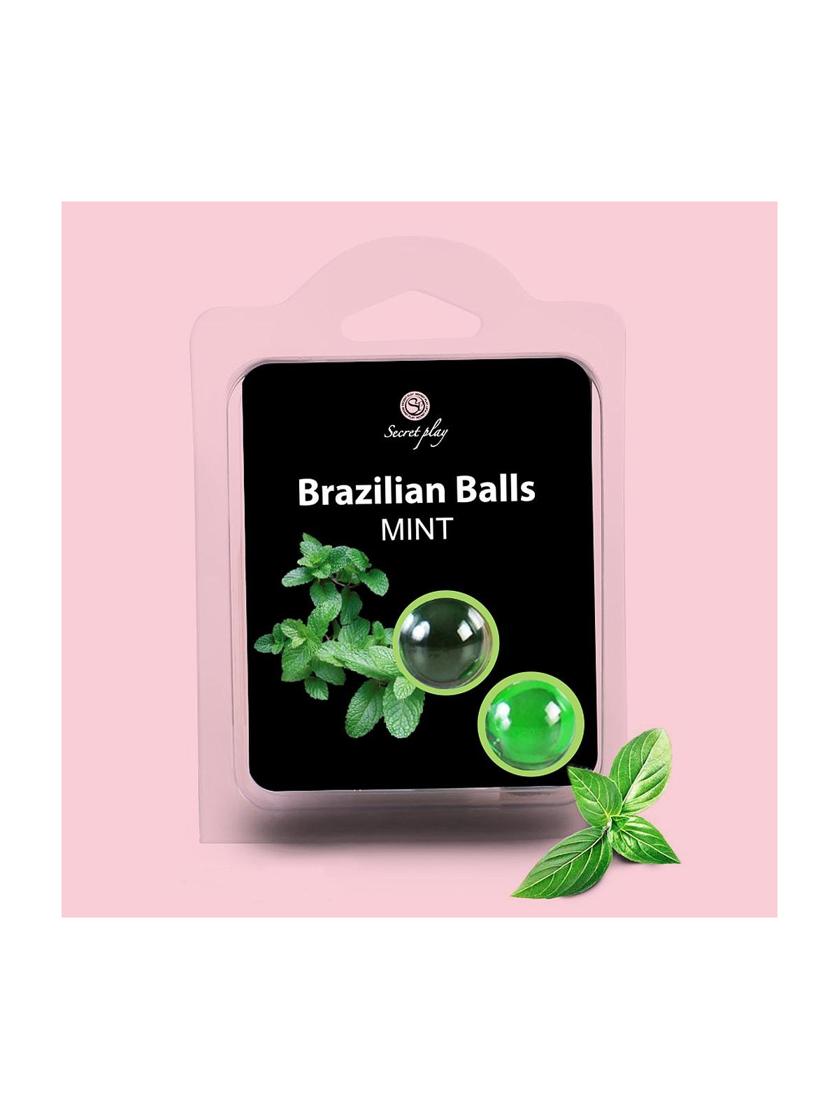 BOLAS LUBRIFICANTES BEIJÁVEIS BRAZILIAN BALLS SABOR A MENTA 2 x 4GR