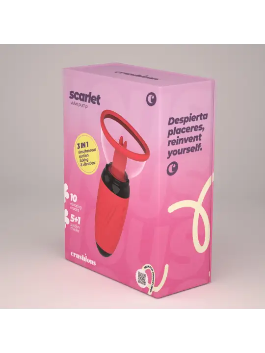 SCARLET BOMBA VULVAR ESTIMULADORA RECARREGÁVEL CRUSHIOUS