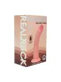 DUAL DENSITY SILICONE CURVED REALISTIC DILDO WITH SUCTION CUP - 7 / 18,5 CM - FLESH