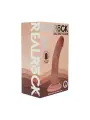 DUAL DENSITY SILICONE CURVED REALISTIC DILDO WITH SUCTION CUP - 6 / 15,5 CM - TAN
