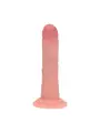 DUAL DENSITY SILICONE CURVED REALISTIC DILDO WITH SUCTION CUP - 6 / 15,5 CM - FLESH
