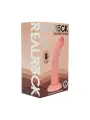 DUAL DENSITY SILICONE CURVED REALISTIC DILDO WITH SUCTION CUP - 6 / 15,5 CM - FLESH