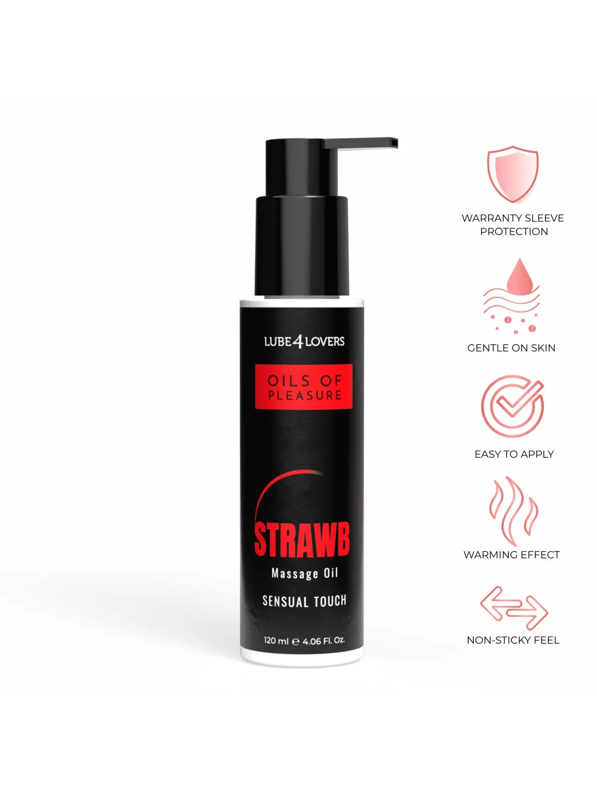 PLEASURE FRAGOLA 120 ML OLIO DA MASSAGGIO