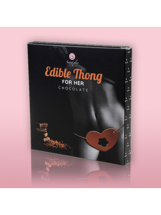 TANGA FEMININA COMESTÍVEL CHOCOLATE