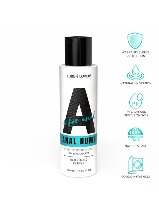 LUBRIFICANTE ANALE A IS FOR ANAL NUMB 120 ML