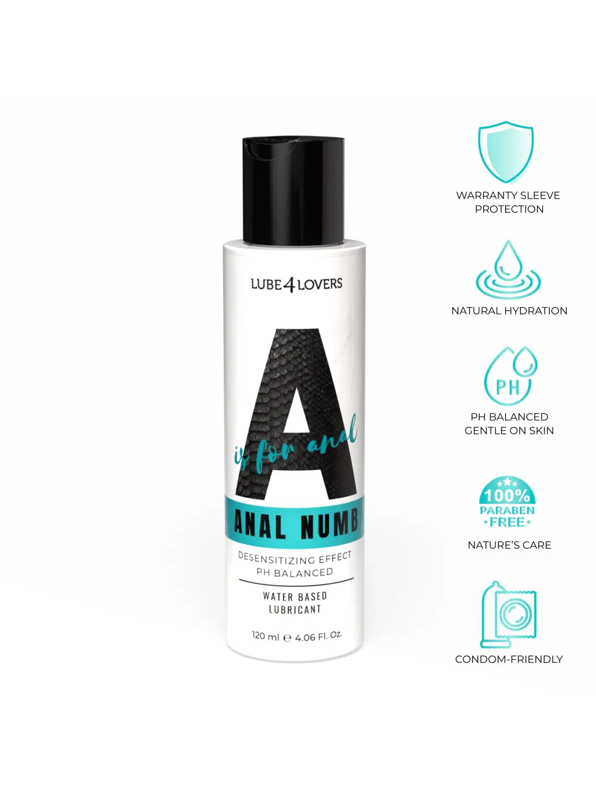 LUBRIFICANTE ANALE A IS FOR ANAL NUMB 120 ML