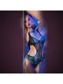 BODY EM RENDA CR-4212 PRETO E AZUL