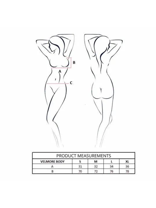 BODY VELMORE PRETO PASSION