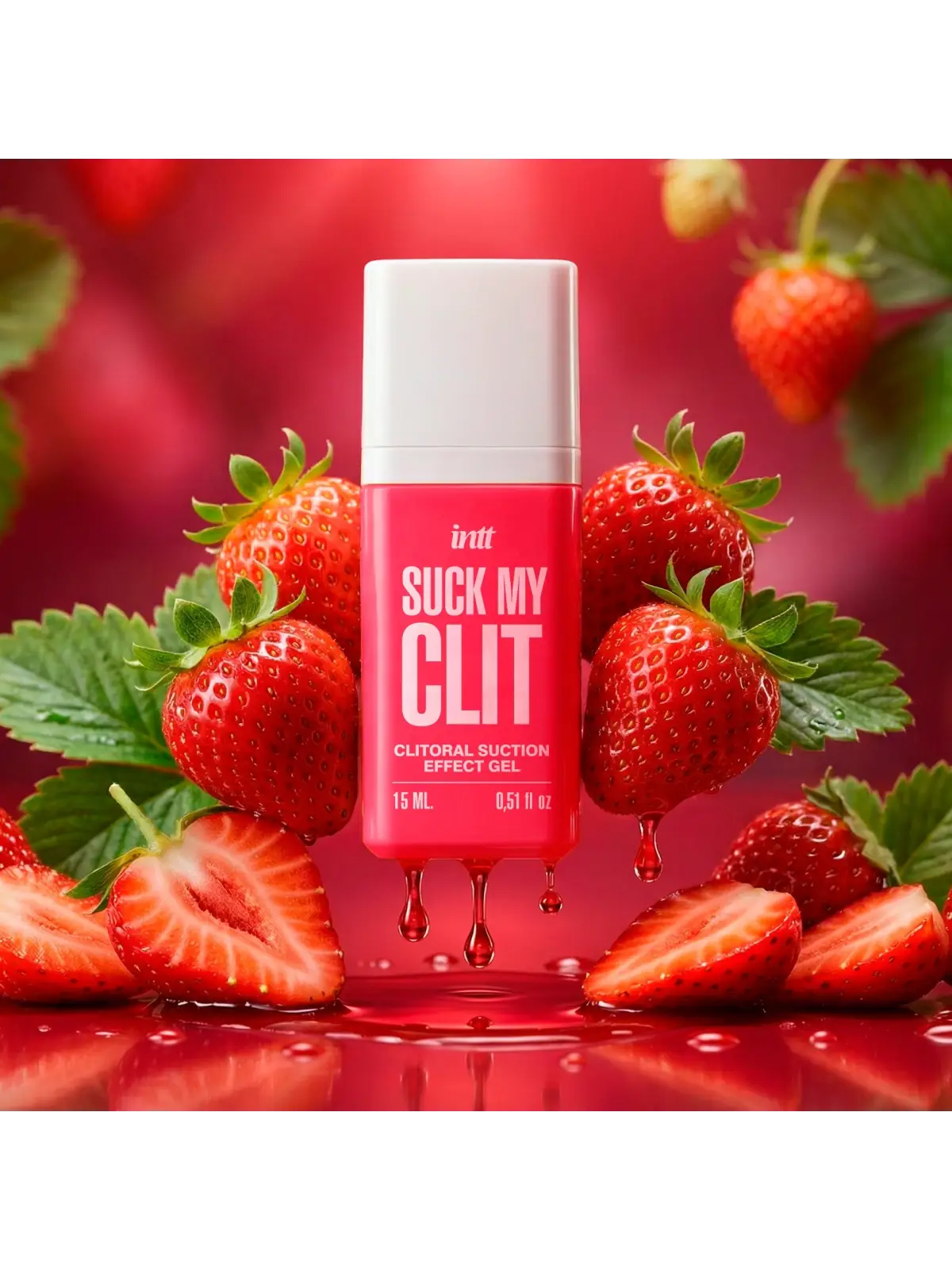 GEL ESTIMULANTE SUCK MY CLIT MORANGO SILVESTRE 15ML INTT