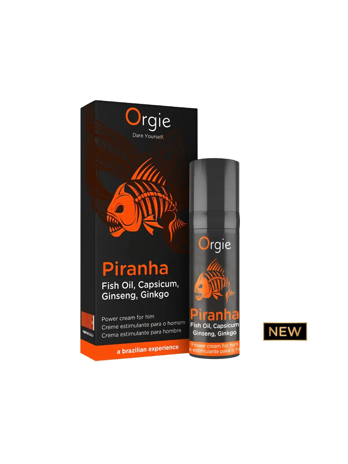 CREME ESTIMULANTE PARA HOMEM PIRANHA POWER CREAM 15ML ORGIE