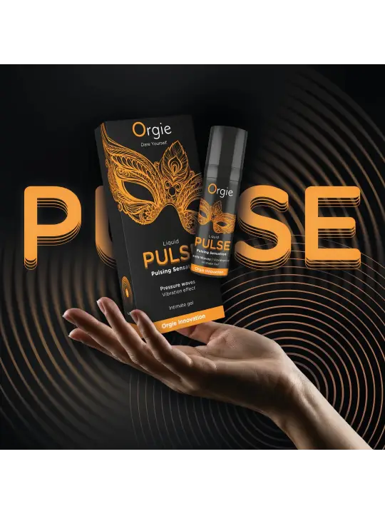 GEL ESTIMULANTE UNISEXO COM EFEITO PULSANTE LIQUID PULSE 15ML ORGIE