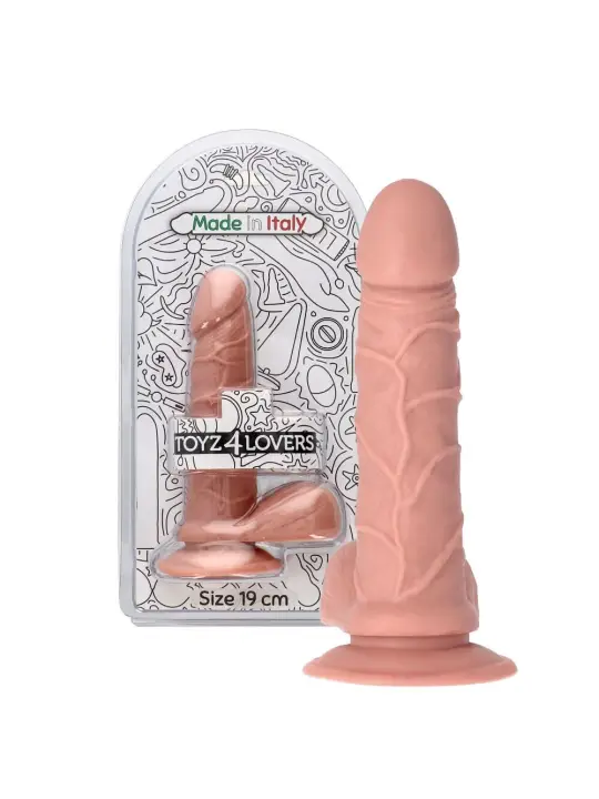 DILDO REALISTA EMILIO PINK 19 CM MADE IN ITALY